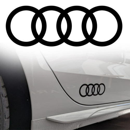 Coppia adesivi audi - adesivi, per