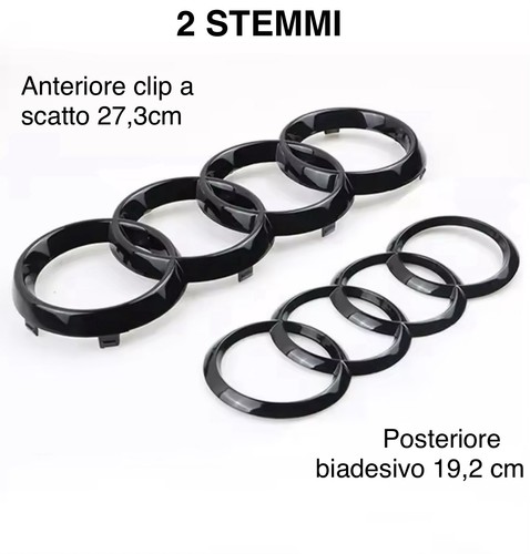 Stemma audi nero - stemma, lucido