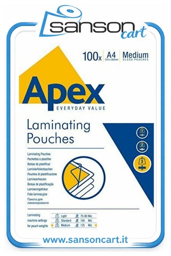 Apex 100 pouches 21x30cm - apex, a4